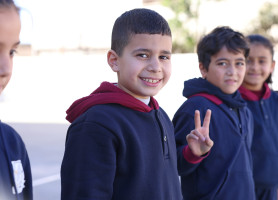 One of our visits to the Latin Patriarchate Schools -Our tour at Latin Aboud School