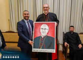 زيارة غبطة البطريرك بيير باتيستا بيتسابالا إلى مدرسة البطريركية اللاتينية - الطيبة