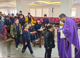 Latin Patriarchate Schools Celebrate Ash Wednesday Mass