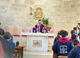 Latin Patriarchate Schools Celebrate Ash Wednesday Mass