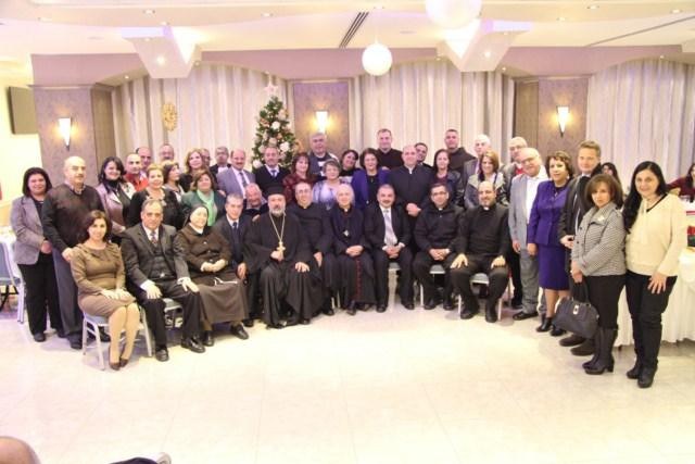 Jerusalem: Principal of the Christian Schools Celebrate Christmas
