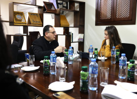 زيارة القنصل الفرنسي العام الجديد