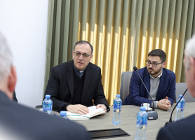 President of the Order of the Holy Sepulchre in Belgium Visits the General Administration of the LPS