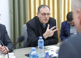 President of the Order of the Holy Sepulchre in Belgium Visits the General Administration of the LPS