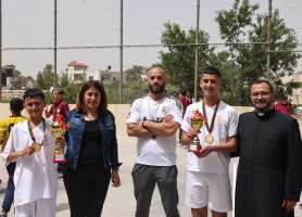 Football tournament at the Latin Patriarchate School - Aboud