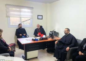 زيارة غبطة البطريرك بيير باتيستا بيتسابالا لمدرسة عين عريك