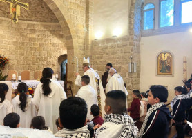 زيارة غبطة البطريرك بيير باتيستا بيتسابالا لمدرسة عين عريك