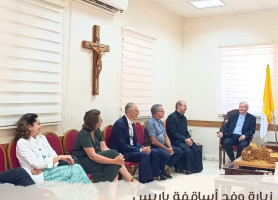 Visit of the Paris Bishops' Delegation to the Latin Patriarchate School at Beit Sahour
