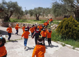 الاحتفال بعيد الفصح في مدرسة لاتين بيت جالا