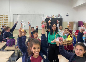 الاحتفال بعيد الفصح في مدرسة لاتين بيت جالا