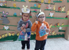 الاحتفال بعيد الفصح في مدرسة لاتين بيت جالا