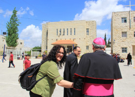 زيارة غبطة البطريرك بيير باتيستا بيتسابالا والأب ديفيد&lrm;