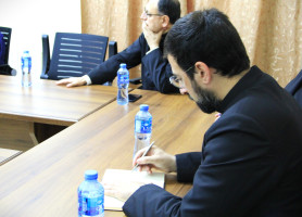 زيارة غبطة البطريرك بيير باتيستا بيتسابالا والأب ديفيد&lrm;