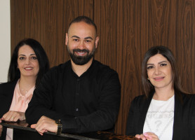 زيارة غبطة البطريرك بيير باتيستا بيتسابالا والأب ديفيد&lrm;