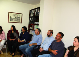 زيارة غبطة البطريرك بيير باتيستا بيتسابالا والأب ديفيد&lrm;