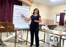 &lrm;دورة تدريبية| بعنوان: التعلم القائم على المشاريع في مدرستي راهبات مار يوسف في نابلس ومدرسة اللاتين في الزبابدة