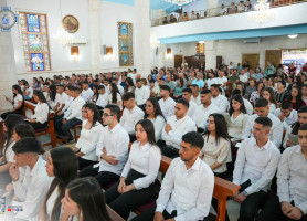 قداس من أجل طلبة التوجيهي &ndash; مدرسة لاتين الزبابدة