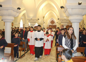 The Latin Patriarchate Schools celebrate the Mass of Ash Wednesday.