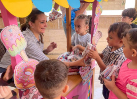 &lrm;من أجواء روضة مدرسة البطريركية اللاتينية &ndash; غزة