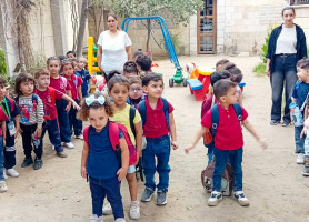 &lrm;من أجواء روضة مدرسة البطريركية اللاتينية &ndash; غزة