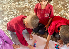 &lrm;من أجواء روضة مدرسة البطريركية اللاتينية &ndash; غزة