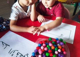 &lrm;من أجواء روضة مدرسة البطريركية اللاتينية &ndash; غزة