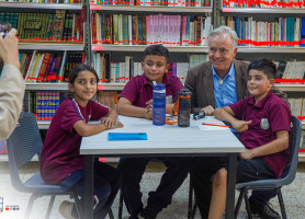 &lrm;زيارة لجنة الأرض المقدسة لمدرستي لاتين _ بيت ساحور والطيبة