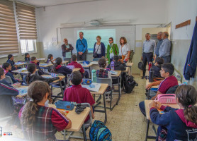 &lrm;زيارة لجنة الأرض المقدسة لمدرستي لاتين _ بيت ساحور والطيبة