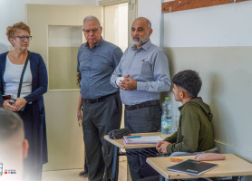 &lrm;زيارة لجنة الأرض المقدسة لمدرستي لاتين _ بيت ساحور والطيبة