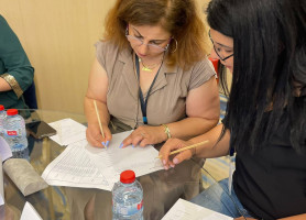 اليوم الأول من تدريب التعليم الجامع