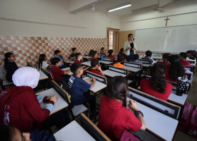 انطلاقة العام الدراسي الجديد في مدرسة لاتين _ غزة