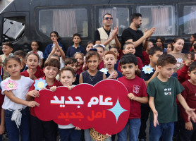 انطلاقة العام الدراسي الجديد في مدرسة لاتين _ غزة