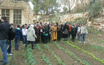 نابلس: افتتاح حديقة البيئة في المدرسة