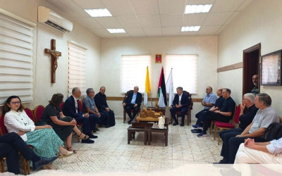 Visit of the Paris Bishops' Delegation to the Latin Patriarchate School at Beit Sahour