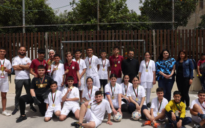 Football tournament at the Latin Patriarchate School - Aboud