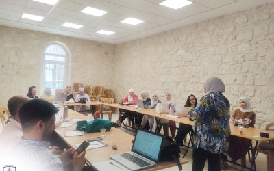 Training for Nablus Teachers on Blended Learning and Artificial Intelligence