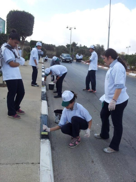 Ramallah Al &ndash;Ahliyyah College: Participation in World Cleanup Day Activity