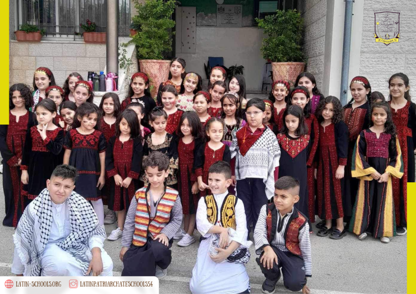 The Latin Patriarchate School- Jifna Celebrating Palestinian Heritage day at the Latin school of Jifna